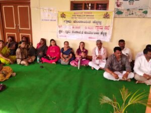 Gram sabha was successfully held in Hebballi village of Dharwad taluk of Dharwad district.