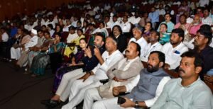 ERT bus service for smooth traffic in twin cities; Respect for the opinions of people's representatives and the public: District in-charge Minister Santosh Lad.