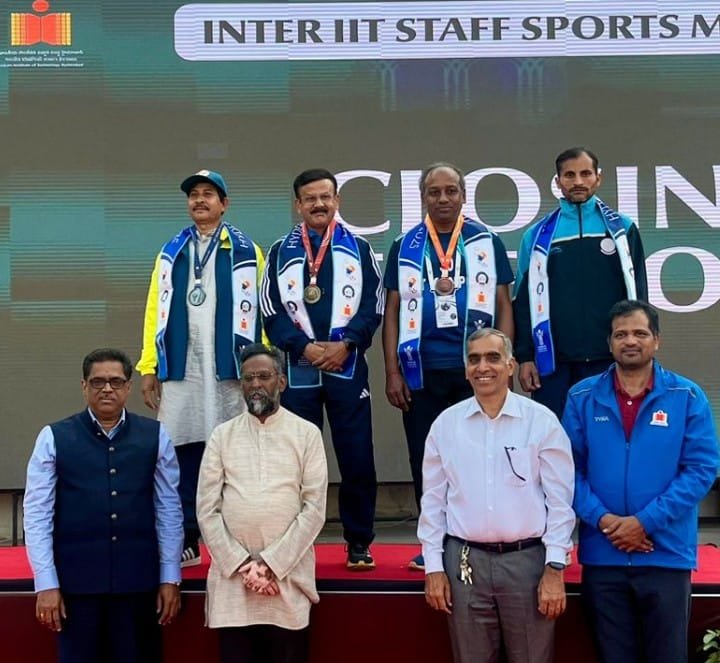 ಐಐಟಿ ಧಾರವಾಡ ಕುಲಸಚಿವರಿಗೆ 30 ನೇ ಅಂತರ-ಐಐಟಿ ಸಿಬ್ಬಂದಿ ಕ್ರೀಡಾಕೂಟದಲ್ಲಿ ಚಿನ್ನದ ಪದಕ